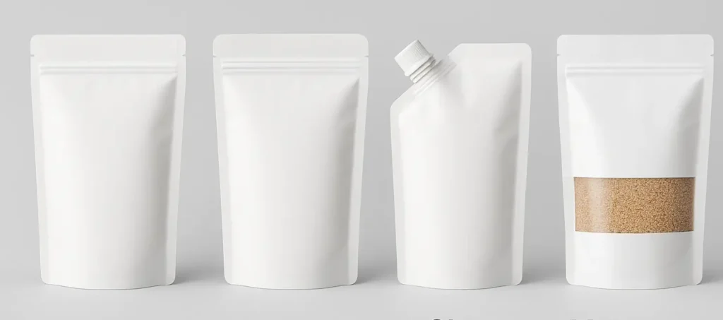 Flexible Packaging Pouch Types – Tear Top, Zip Reseal, Spout & Clear Window Options